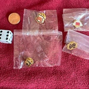 American Motorcycle Association Yearly Membership Pins Years 11, 12, 13 and 14